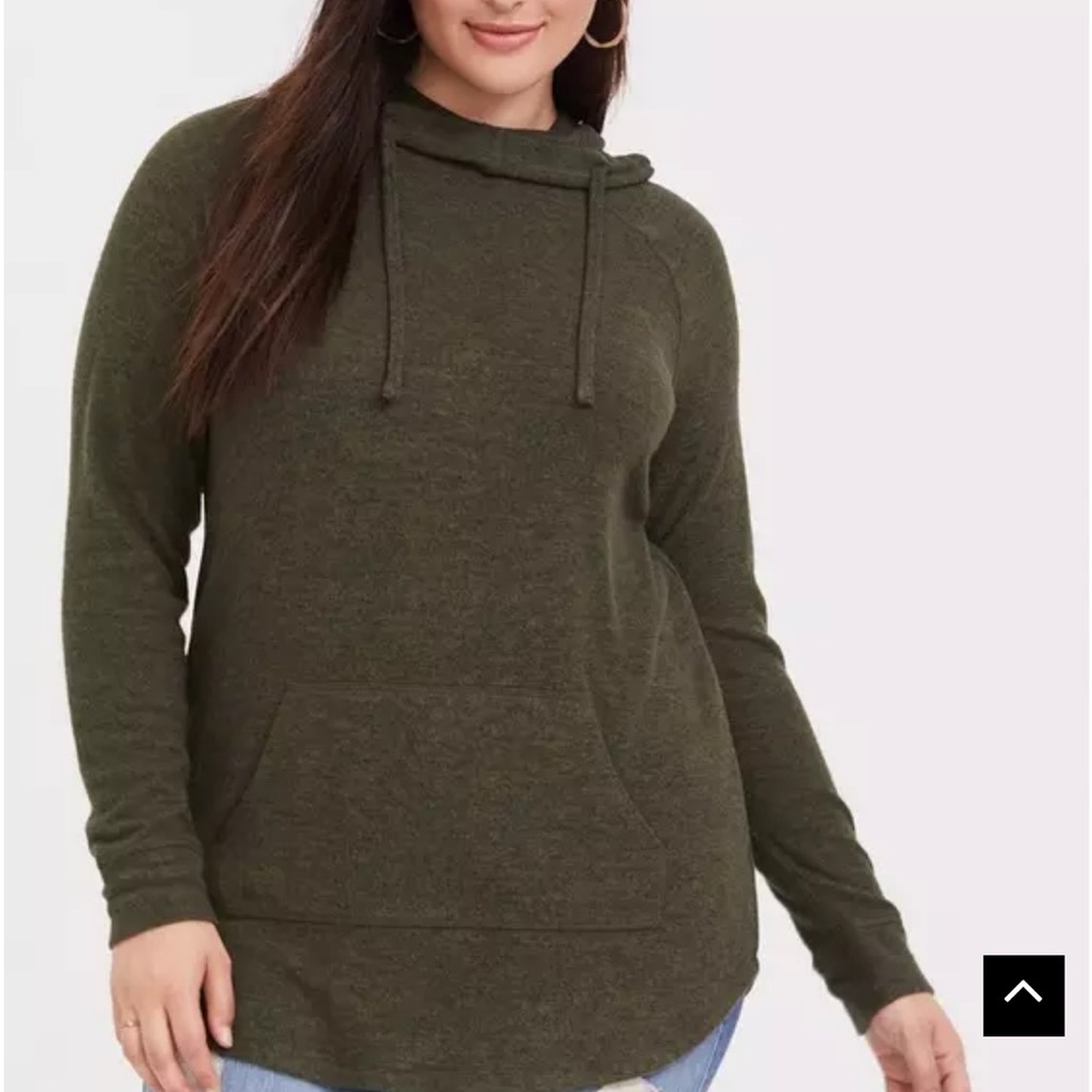 Torrid Classic Fit Super Soft Plush Tunic Hoodie